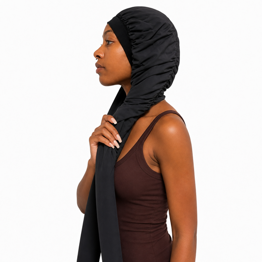 Soft Stretch Long Design Hair Bonnet, Breathable Night Sleeping Cap for Ladies Braids Curly Dreadlock Hair