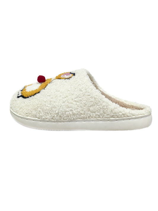 Bulk Slippers | Soft Unisex Cute Corgi Fuzzy Slippers Winter Warm Indoor Family Shoes Wholesale
