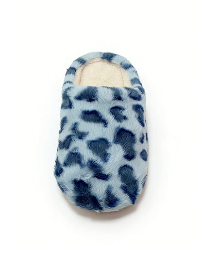 Bulk Slippers | Fuzzy Plush Leopard Slippers Women Winter Warm Quiet Indoor Shoes Wholesale