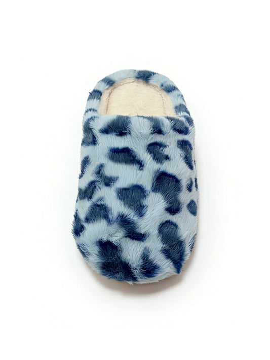 Bulk Slippers | Fuzzy Plush Leopard Slippers Women Winter Warm Quiet Indoor Shoes Wholesale