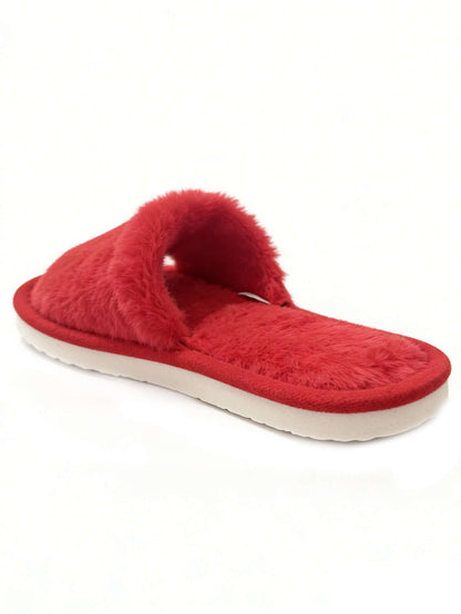 Bulk Slippers | Soft Fuzzy Plush Slippers Women Winter Warm Anti-slip Indoor House Shoes Wholesale