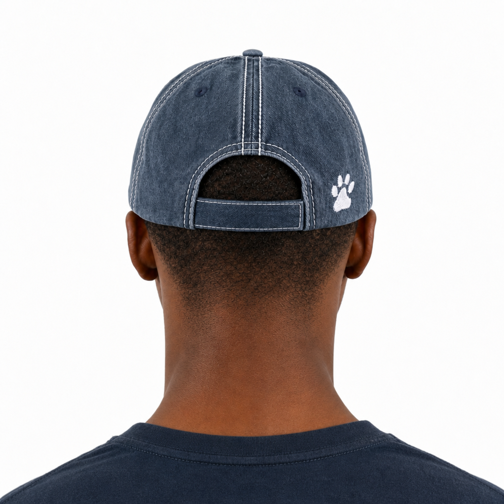 Retro Distressed Washed Denim Baseball Hat, Decorative Fabric Patch Embroidery Casual Daily‑Wear Cap
