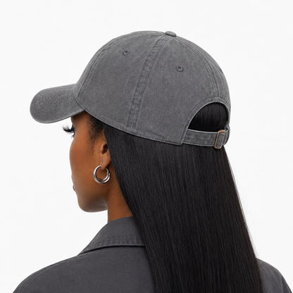 Vintage Washed 100% Cotton Baseball Cap, Small Shark Embroidered Casual Outdoor Sun Hat for Daily Wear