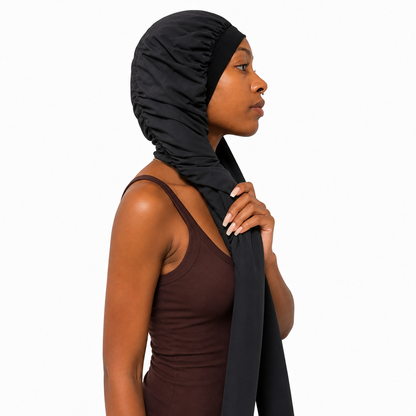 Soft Stretch Long Design Hair Bonnet, Breathable Night Sleeping Cap for Ladies Braids Curly Dreadlock Hair