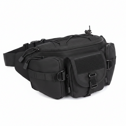 Durable Tactical Chest Waist Bag, Adjustable Strap Outdoor Travel Fanny Pack for Men & Women