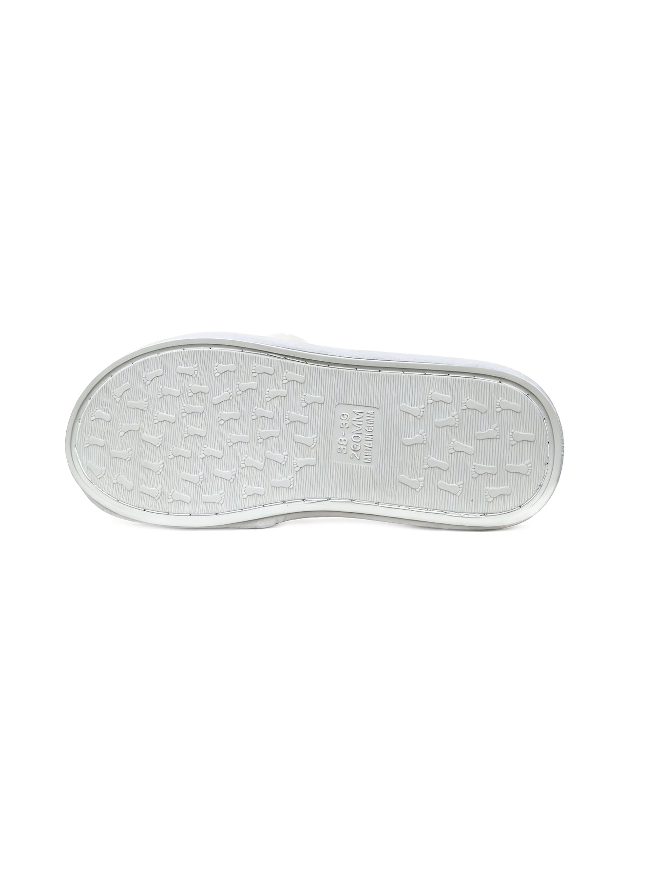 Bulk Slippers | White Fuzzy Twist Strap Flip Flop Slippers Women Winter Warm Indoor Home Shoes Wholesale