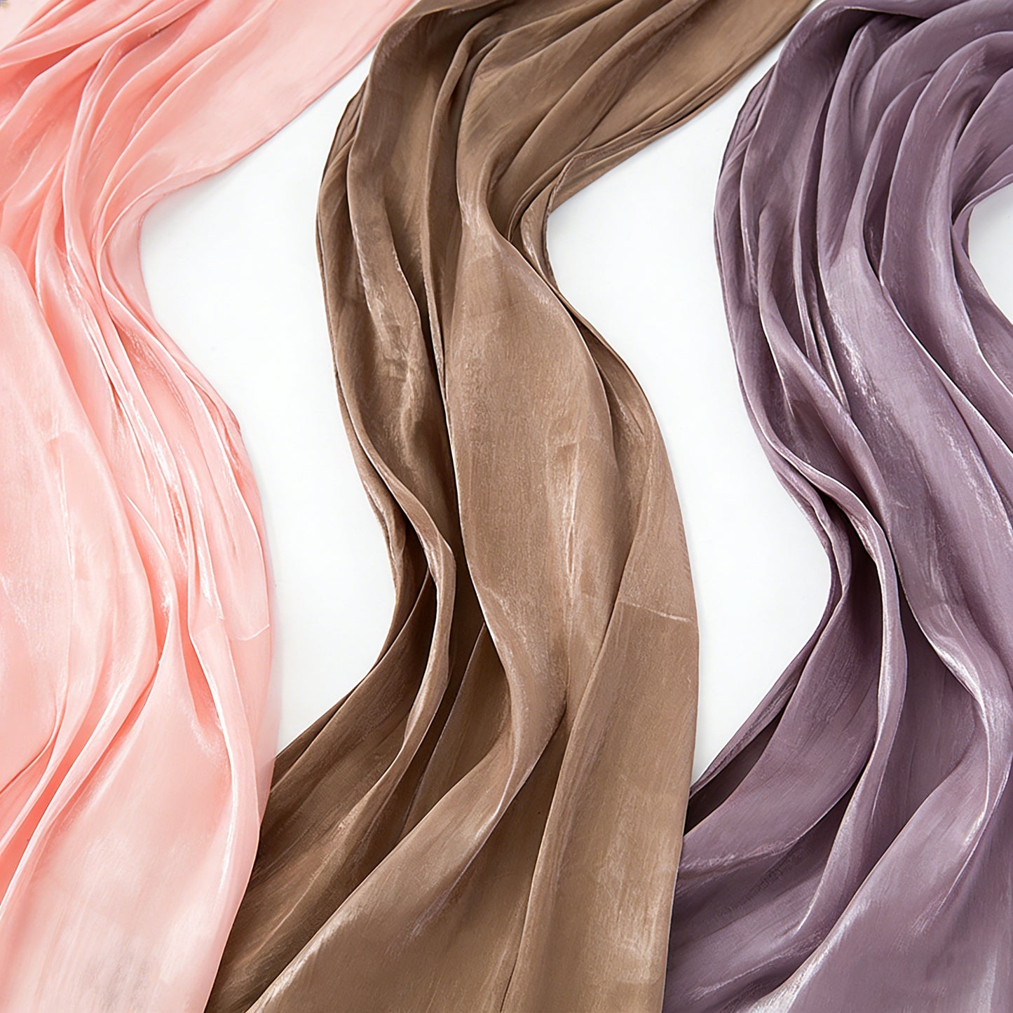 Silky Shiny Solid Large Wrap Scarf, Breathable Sun‑Proof Headscarf for Travel & Daily Occasions