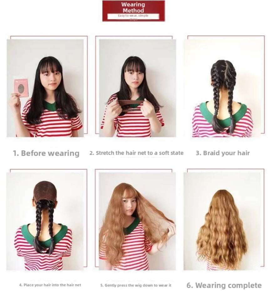 Smooth Long Straight Lace‑Front Synthetic Wig, 18‑Inch Realistic Natural‑Looking Full Head Wig for Women