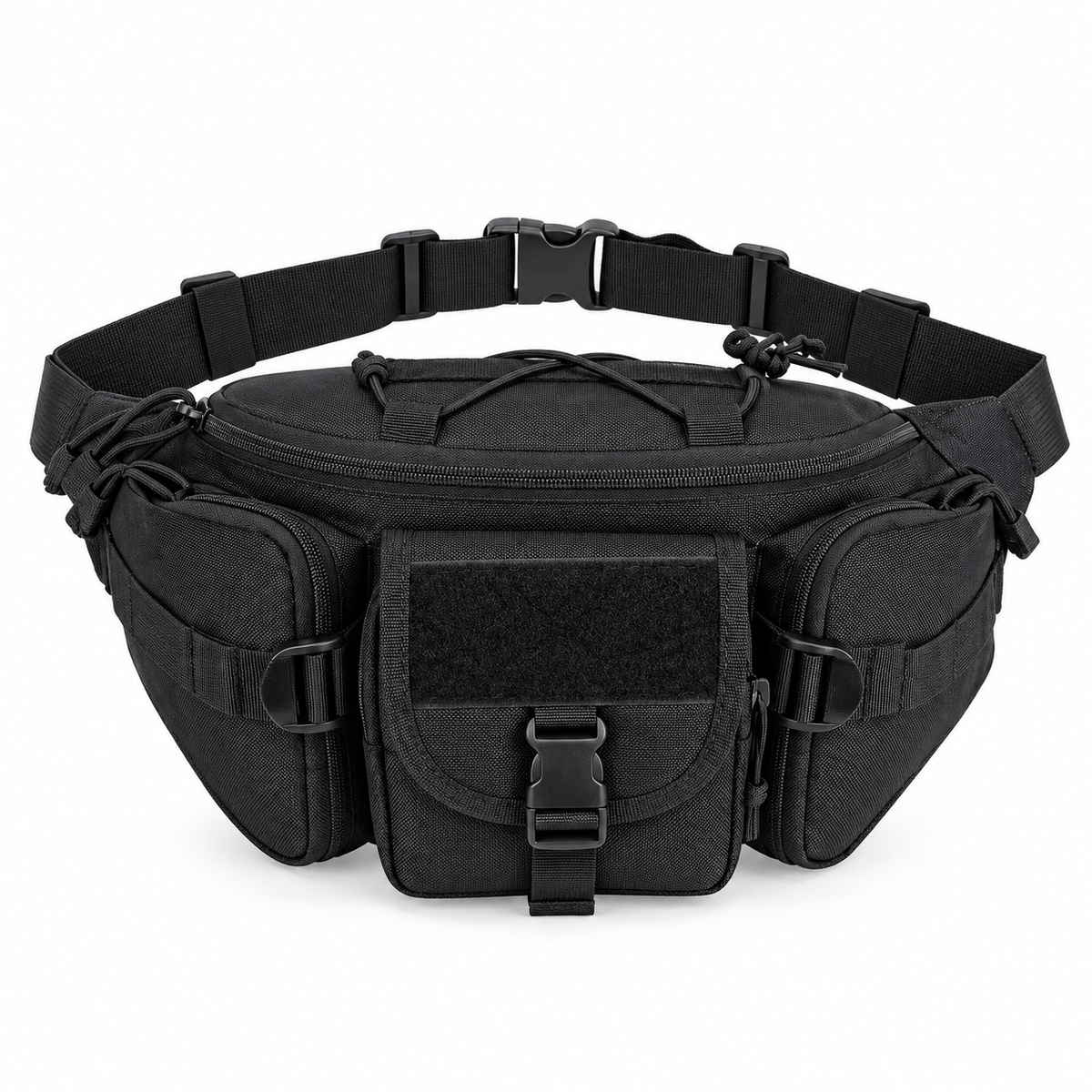 Durable Tactical Chest Waist Bag, Adjustable Strap Outdoor Travel Fanny Pack for Men & Women