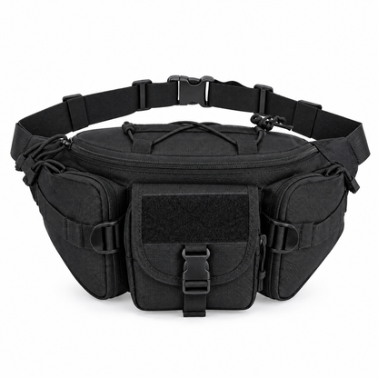 Durable Tactical Chest Waist Bag, Adjustable Strap Outdoor Travel Fanny Pack for Men & Women