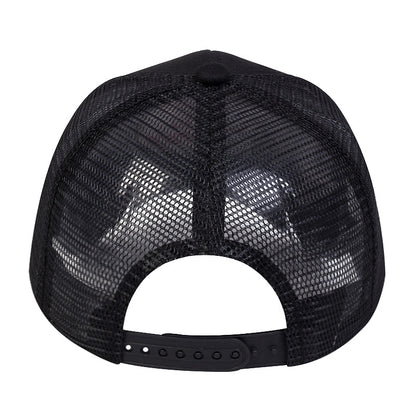 Casual Fishing‑Pattern Cotton Mesh Baseball Hat, Lightweight Breathable Net Cap for Summer Outdoor Activities