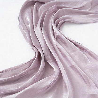 Silky Shiny Solid Large Wrap Scarf, Breathable Sun‑Proof Headscarf for Travel & Daily Occasions